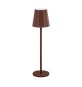 LAMPADA LED RICARICABILE DA TAVOLO POLLICINO RUGGINE