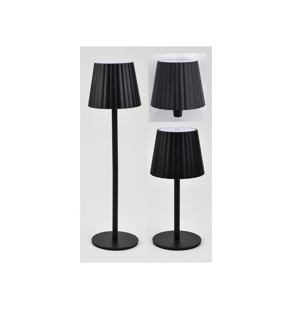 LAMPADA LED RICARICABILE 3 IN 1 ALBA NERO