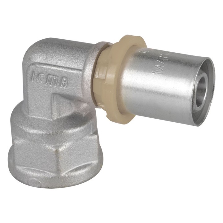 RACCORDO A PRESSARE CURVO 'ART. 405' 26 x 3/4 - femmina