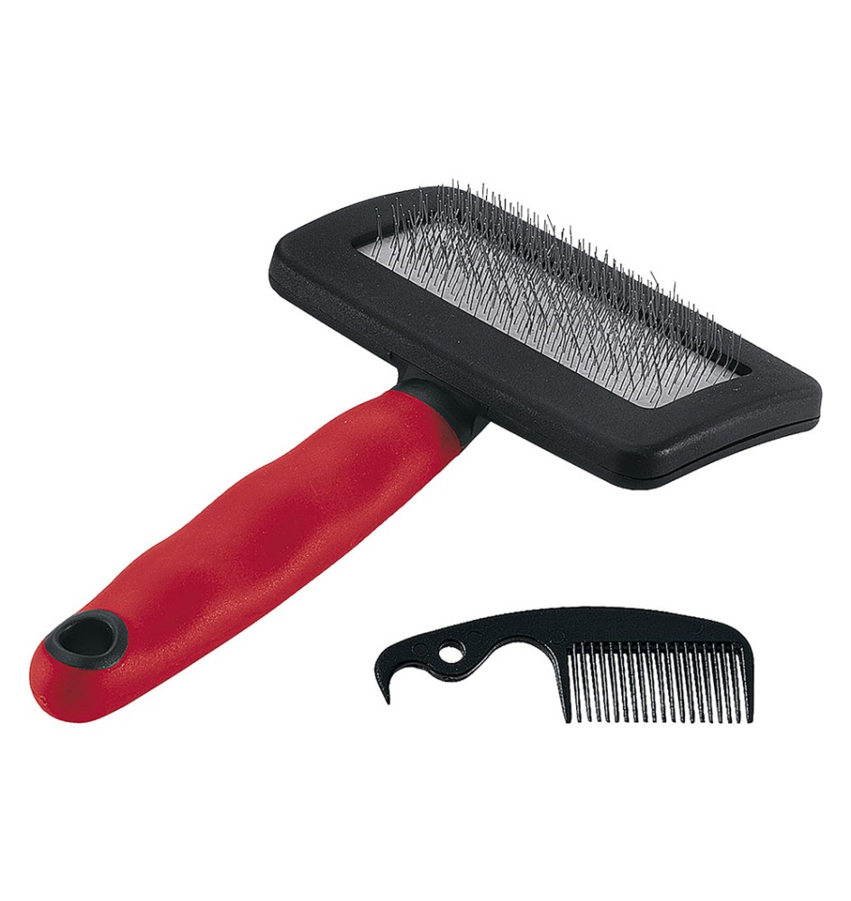 SPAZZOLA CARDATRICE 'GRO' tipo 'small' cm 15 x 7,3 x h.3,3