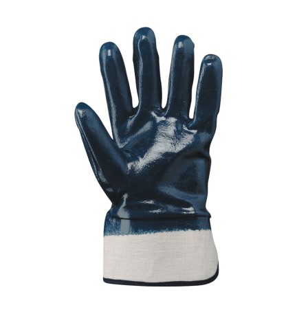 GUANTI PALMO E DORSO RICOPERTO IN NITRILE BLU