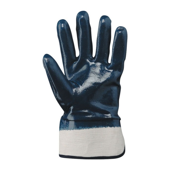 GUANTI PALMO E DORSO RICOPERTO IN NITRILE BLU