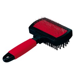 SPAZZOLA CARDATRICE COMBINATA 'GRO' cm 17 x 10,5 x h.5