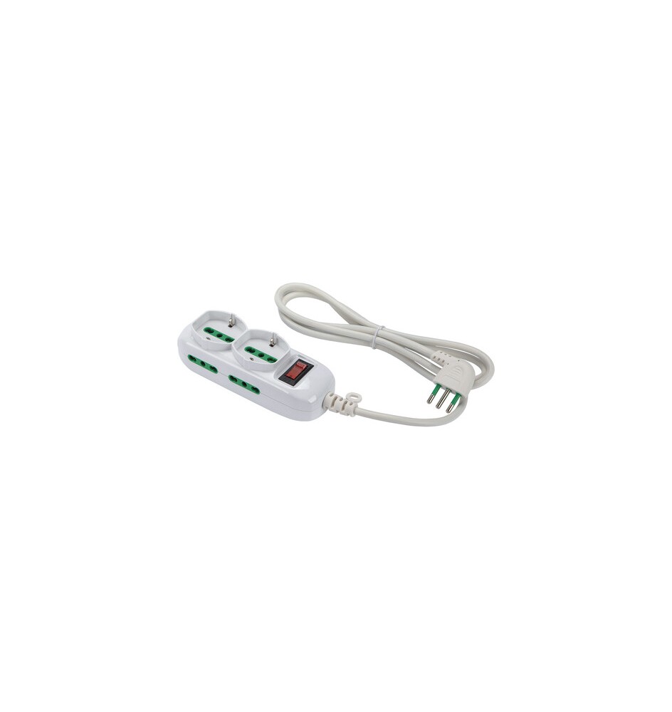 FME 474144 MULTIPRESA 4P BIP+2BIP/SCHUKO SPINA 10A
