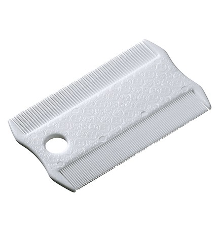 PETTINE ANTIPULCI DOPPIO 'GRO' cm 8,5 x 5,3 x h.0,3