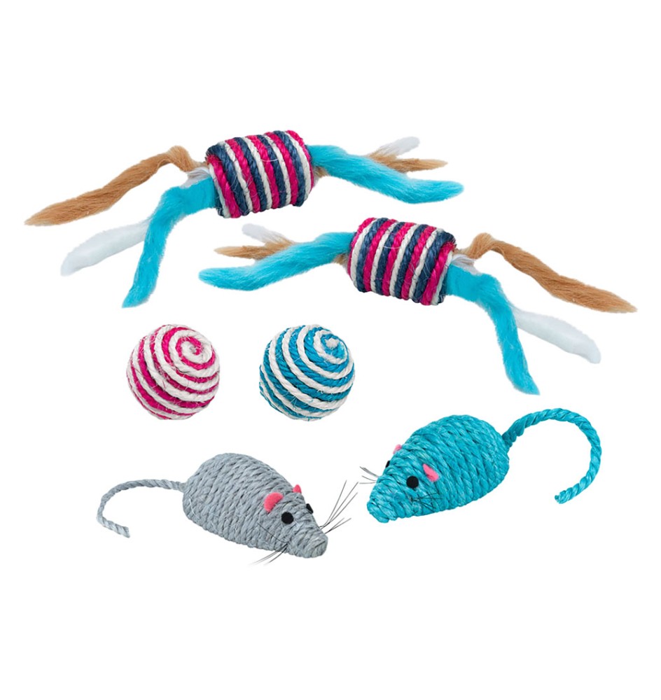 GIOCO IN FIBRA NATURALE varie fantasie