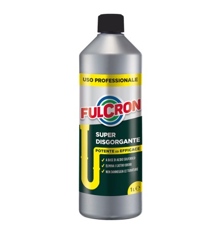 DISGORGANTE LIQUIDO PROFESSIONALE PER TUBATURE 'FULCRON' lt 1