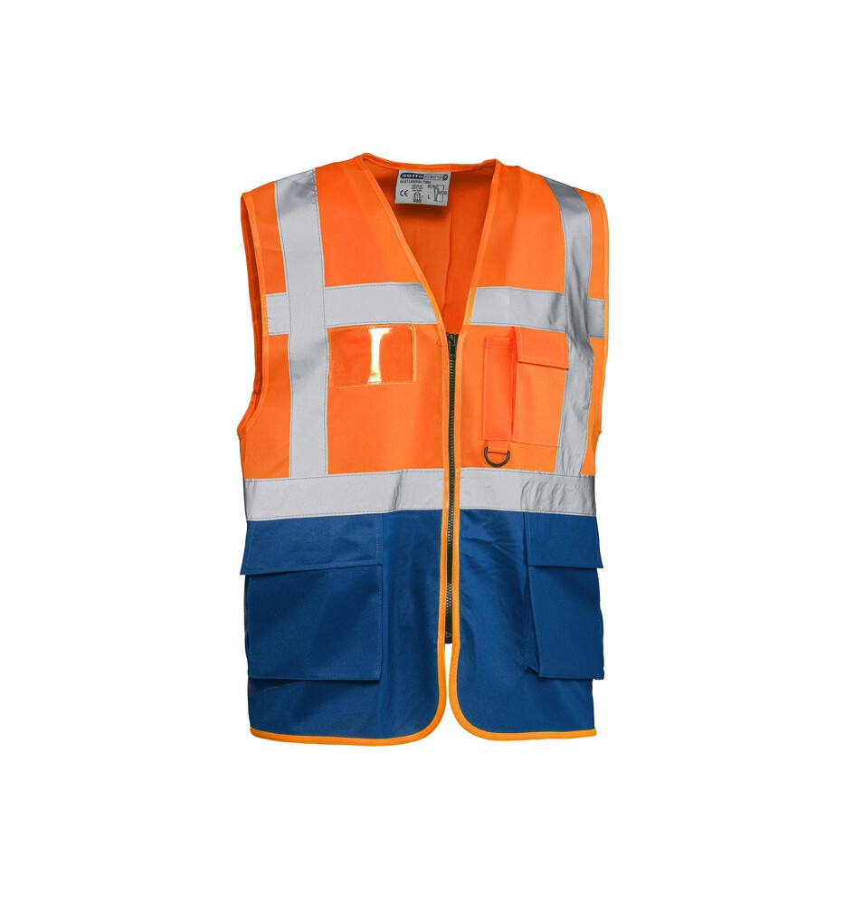 GILET ALTA VISIBILIT ARANCIO/BLU LASER TG.3XL