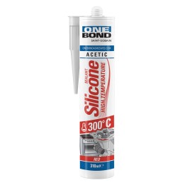 SILICONE ACETICO ALTA TEMPERATURA 'HIGH TEMPERATURE' rosso ml 310