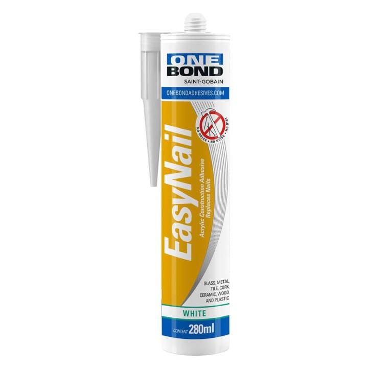 SILICONE ACRILICO CARTONGESSO E DECORAZIONI 'EASY NAIL' bianco ml 280