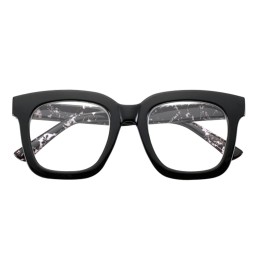 OCCHIALI PER LETTURA MODELLO 'SOUTH CAROLINA NERO MARMORIZZATO' + 2,50