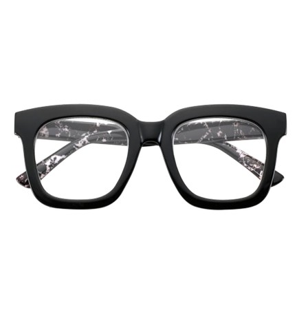 OCCHIALI PER LETTURA MODELLO 'SOUTH CAROLINA NERO MARMORIZZATO' + 2,50