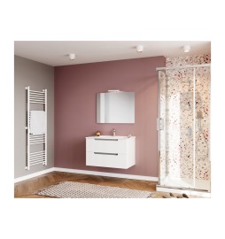 MOBILE BAGNO IBIZA 80 SOSPESO 2 CASSETTI BIANCO