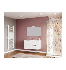 MOBILE BAGNO IBIZA 100 SOSPESO 2 CASSETTI BIANCO