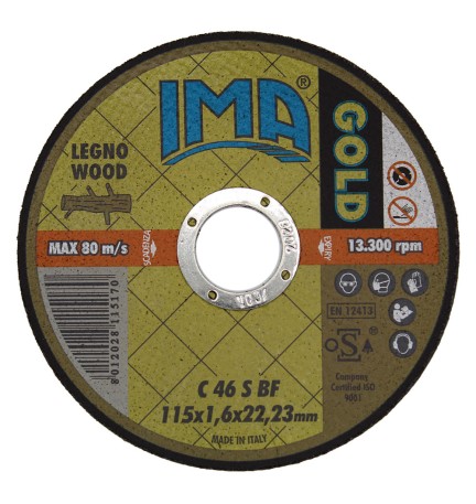 MOLA ABRASIVA PER LEGNO 'GOLD' ø 115 x 1,6