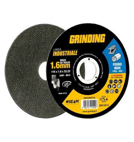 MOLA ABRASIVA PER INOX/FERRO 'GRINDING LINEA INDUSTRIALE' ø 125 x 1,6