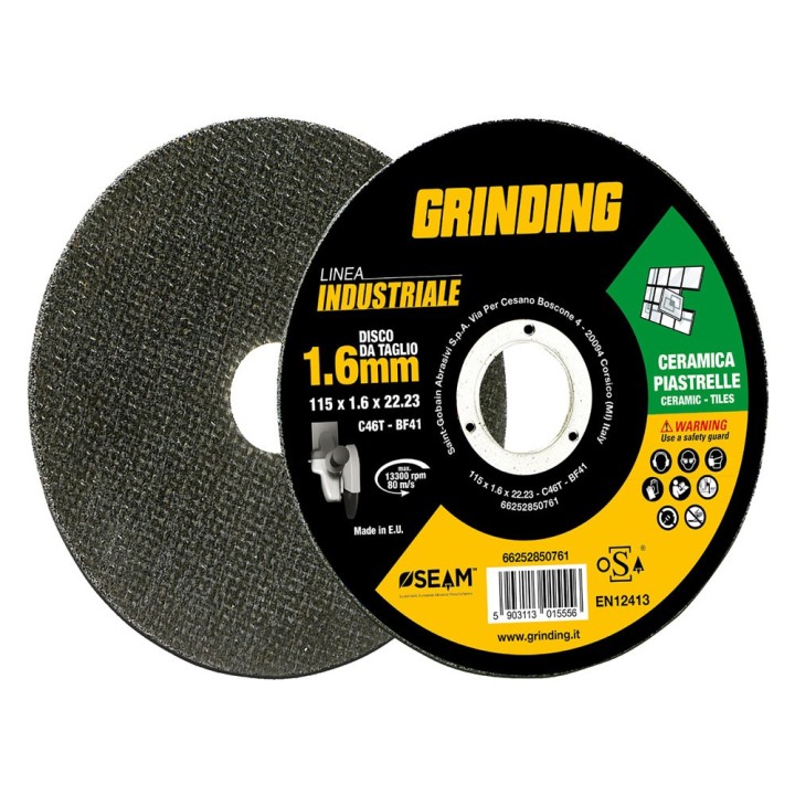MOLA ABRASIVA PER MARMO/PIASTRELLE 'GRINDING LINEA INDUSTRIALE' ø 115 x 1,6