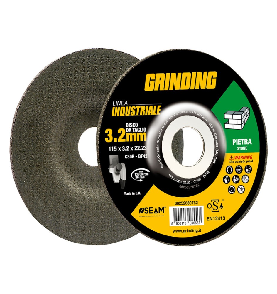 MOLA ABRASIVA PER MARMO 'GRINDING LINEA INDUSTRIALE' ø 115 x 3,2