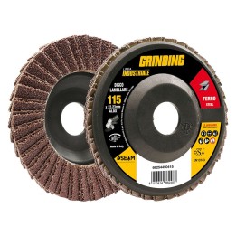DISCO LAMELLARE PER FERRO 'GRINDING LINEA INDUSTRIALE' ø 115 gr. 40