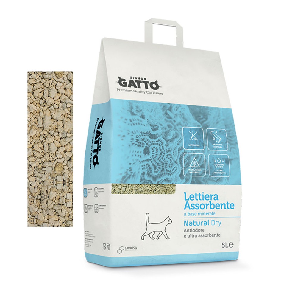 LETTIERA IGIENICA 'NATURAL DRY' 5 lt