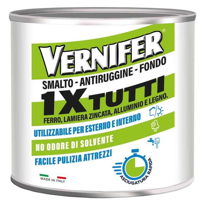 VERNICE ANTIRUGGINE ACRILICA 'VERNIFER 1 X TUTTI' Ml. 500 - grafite antichizzato (4609)