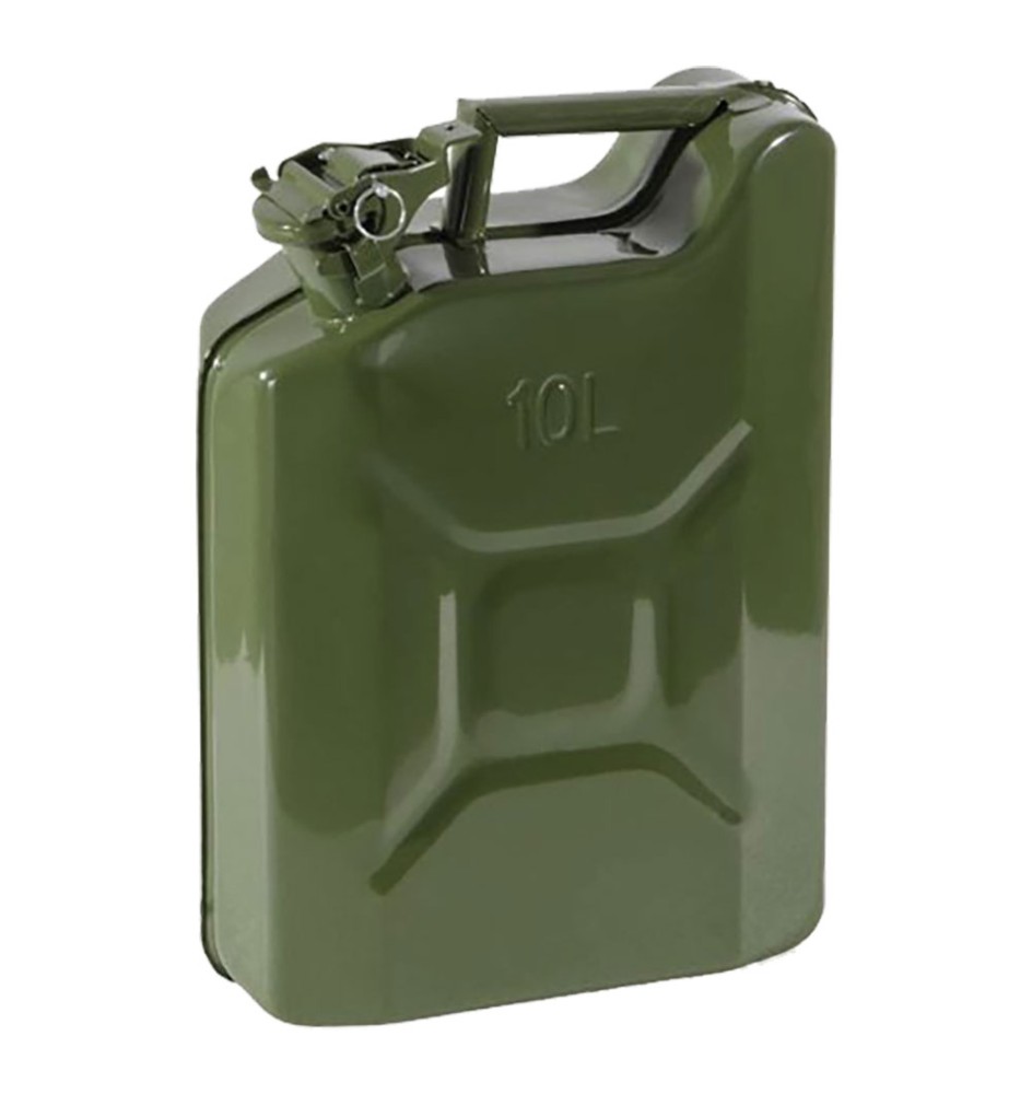 TANICA IN METALLO Lt. 10 - cm. 29 x 12,5 x 40