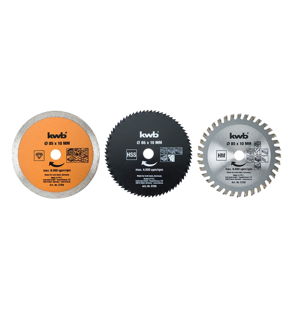 SET LAME PER MINI SEGA CIRCOLARE set 5 pezzi