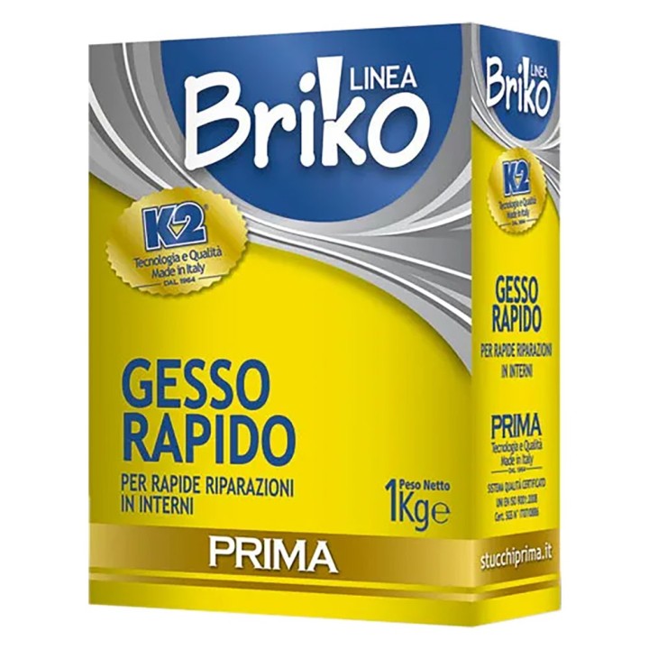 GESSO MURARIO RAPIDO 'BRIKO K2' Kg. 1 - scatola