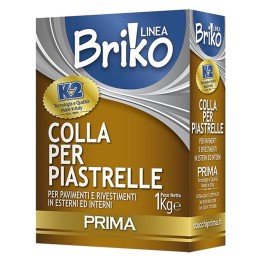 COLLANTE IN POLVERE PER PIASTRELLE 'BRIKO K2' Kg. 1 - scatola