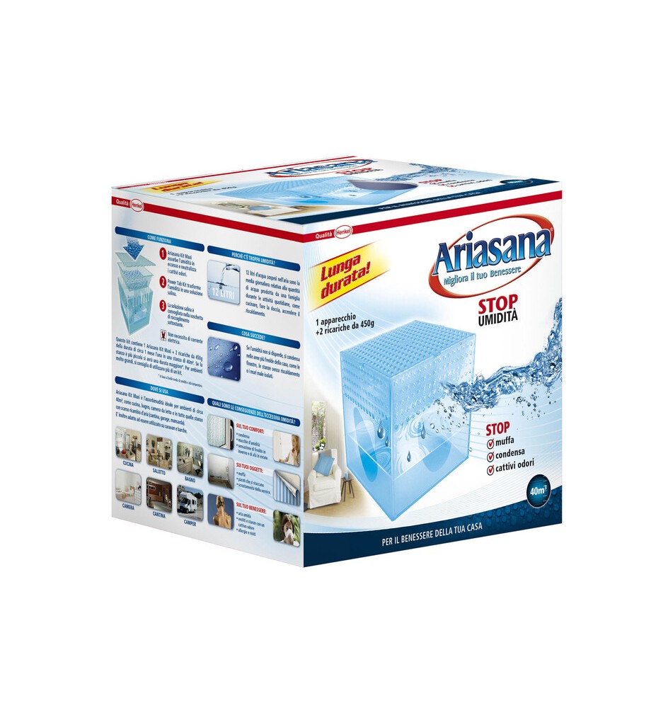 ARIASANA ASSORBIUMIDITA VASCHETTA + 2 RIC 450 G