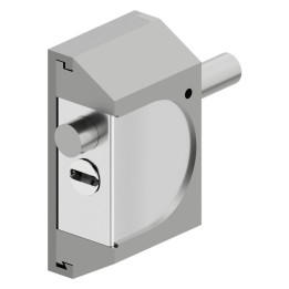 CHIUSURA DI SICUREZZA PER SERRANDE 'RIF06' alluminio silver