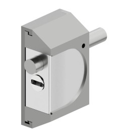 CHIUSURA DI SICUREZZA PER SERRANDE 'RIF06' alluminio silver