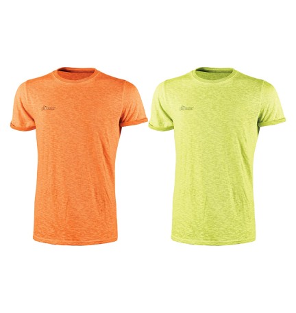MAGLIA A GIROCOLLO 'FLUO' taglia L - yellow fluo