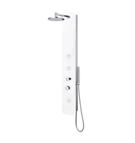 PANNELLO DOCCIA MULTIFUNZIONE MOD. BALI Bianco lucido