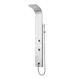 PANNELLO DOCCIA MULTIFUNZIONE MOD. CAYMAN Acciaio inox lucidato