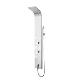 PANNELLO DOCCIA MULTIFUNZIONE MOD. CAYMAN Acciaio inox lucidato