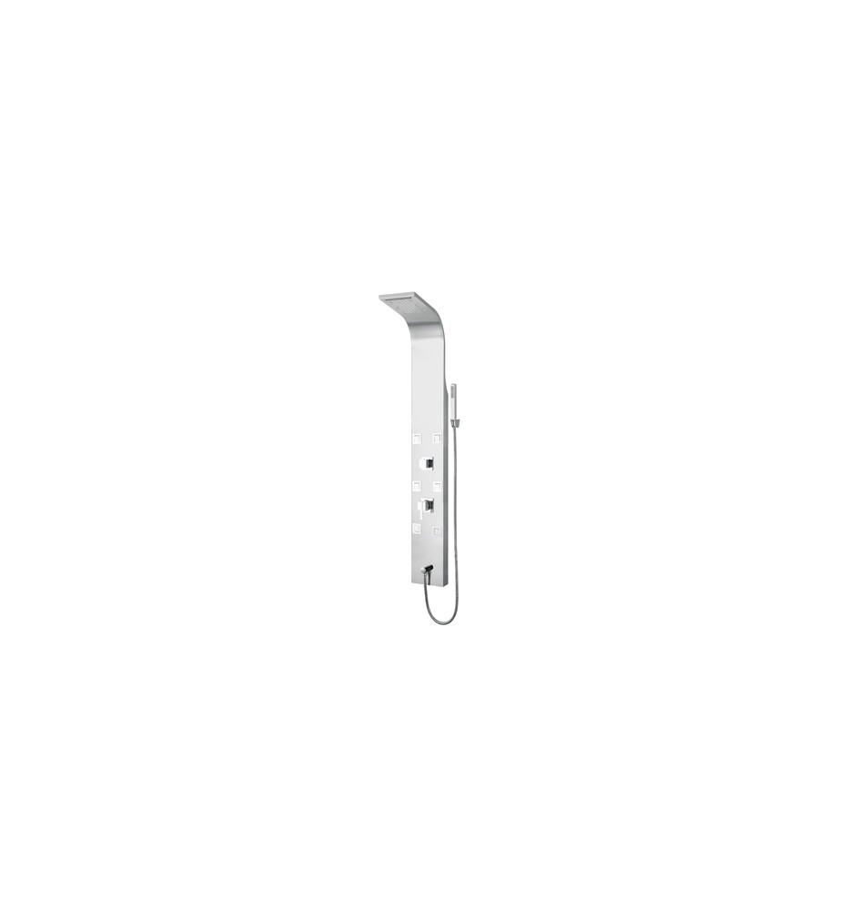 PANNELLO DOCCIA MULTIFUNZIONE MOD. CAYMAN Acciaio inox lucidato