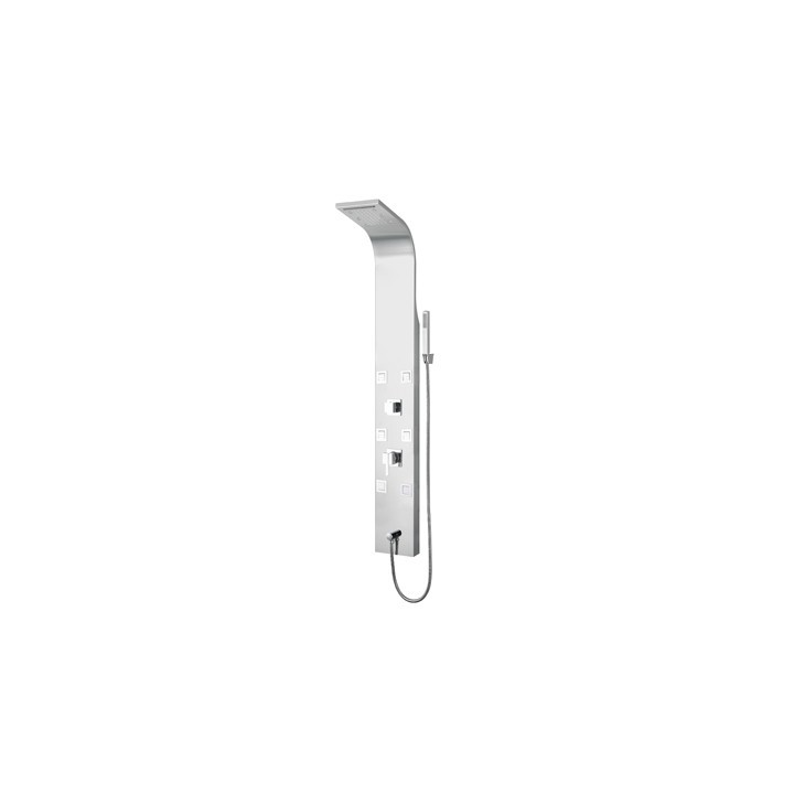 PANNELLO DOCCIA MULTIFUNZIONE MOD. CAYMAN Acciaio inox lucidato