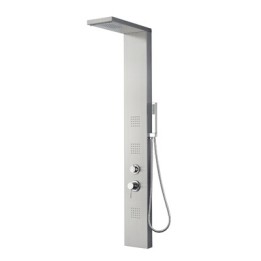 PANNELLO DOCCIA MULTIFUNZIONE MOD. RODI Acciaio inox luc. Senza Led
