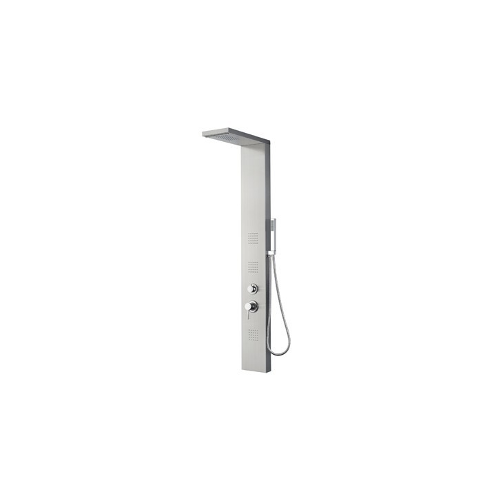 PANNELLO DOCCIA MULTIFUNZIONE MOD. RODI Acciaio inox luc. Senza Led