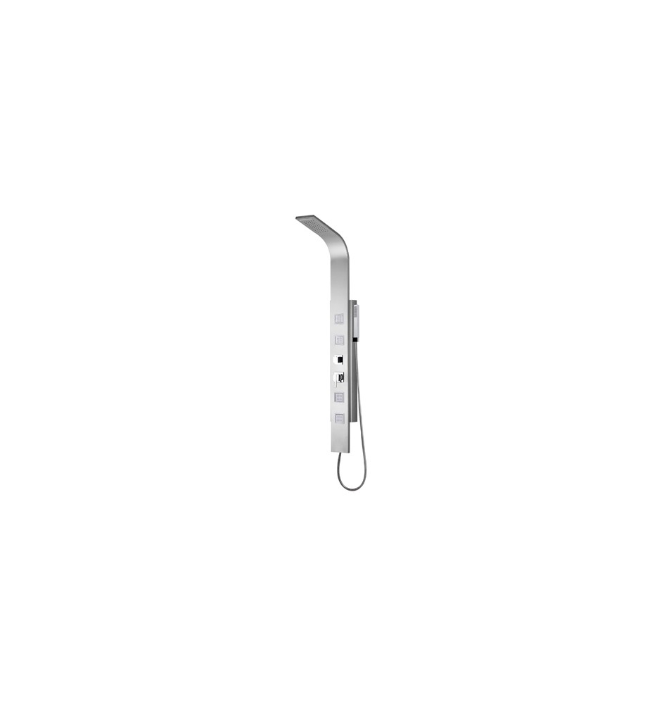 PANNELLO DOCCIA MULTIFUNZIONE MOD. SANTORINI Acciaio inox spazzolato