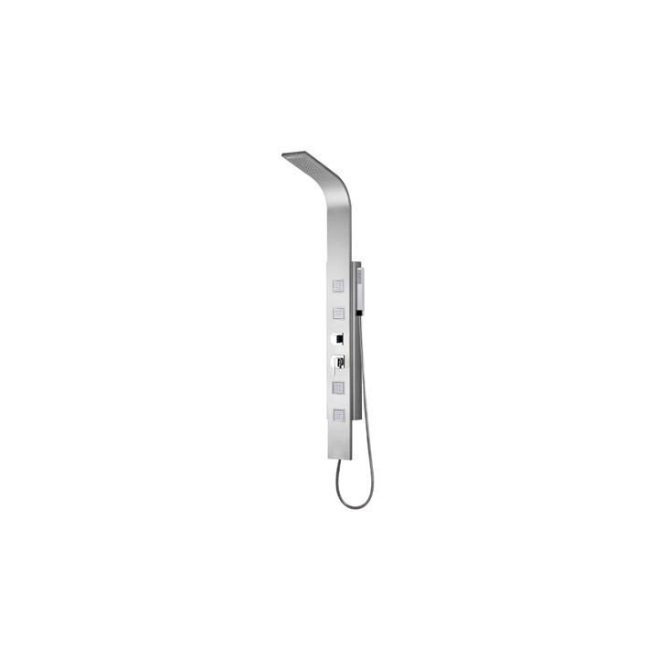 PANNELLO DOCCIA MULTIFUNZIONE MOD. SANTORINI Acciaio inox spazzolato