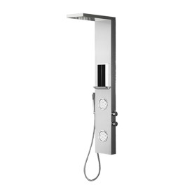 PANNELLO DOCCIA MULTIFUNZIONE MOD. ZANTE Acciaio inox spazzolato