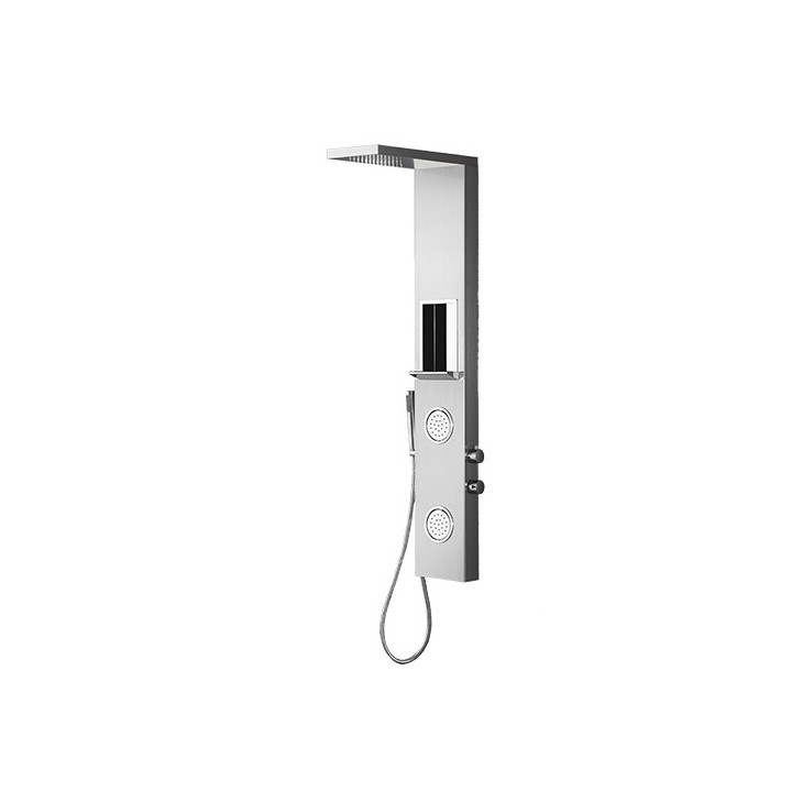 PANNELLO DOCCIA MULTIFUNZIONE MOD. ZANTE Acciaio inox spazzolato