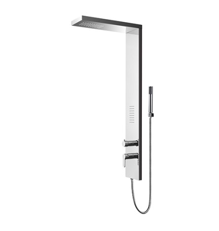 PANNELLO DOCCIA MULTIFUNZIONE MOD. MELEDA Acciaio inox lucidato