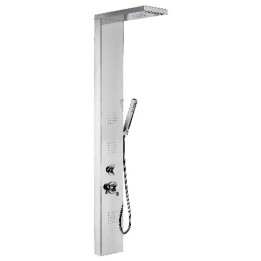 PANNELLO DOCCIA MULTIFUNZIONE MOD. BROADWAY Acciaio inox lucidato