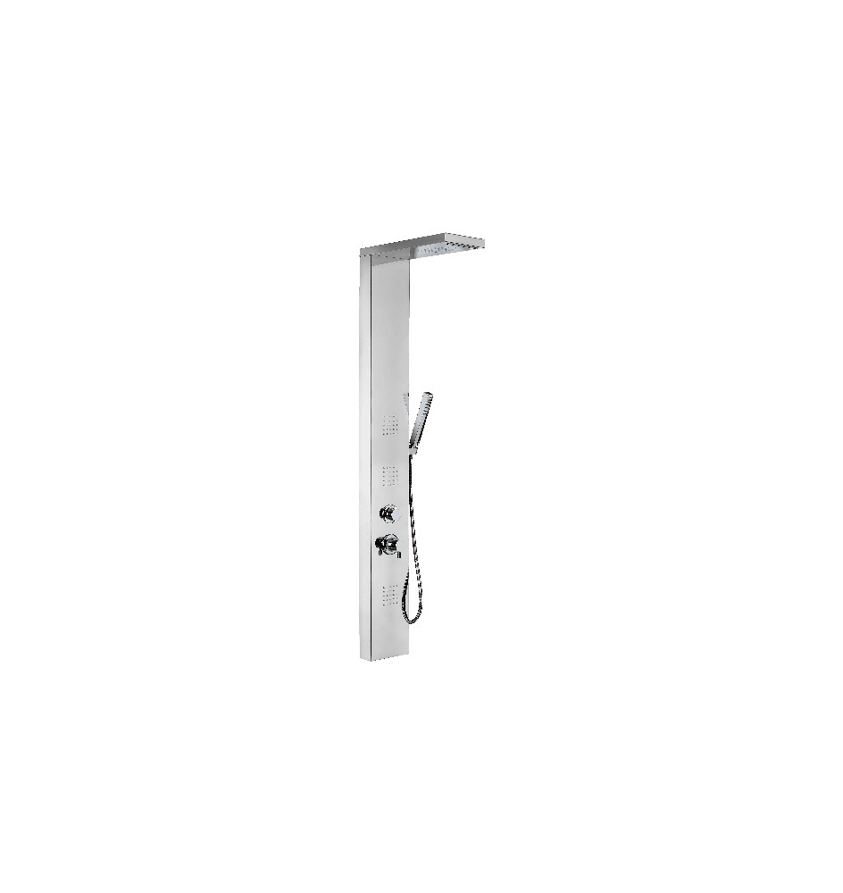 PARETE ATTREZZATA MULTIFUNZIONE MOD. BROADWAY Acciaio inox lucidato