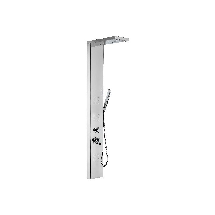PANNELLO DOCCIA MULTIFUNZIONE MOD. BROADWAY Acciaio inox lucidato