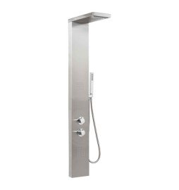 PARETE ATTREZZATA MOD. MANHATTAN PLUS CON MISCELATORE TERMOSTATICO Cromo satinato