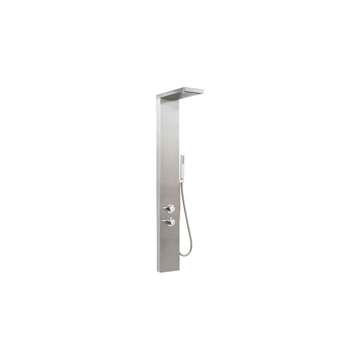 PANNELLO DOCCIA MOD. MANHATTAN PLUS CON MISCELATORE TERMOSTATICO Cromo satinato